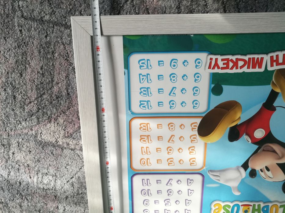 Duża ramka z plakatem Myszka Mickey dodawanie