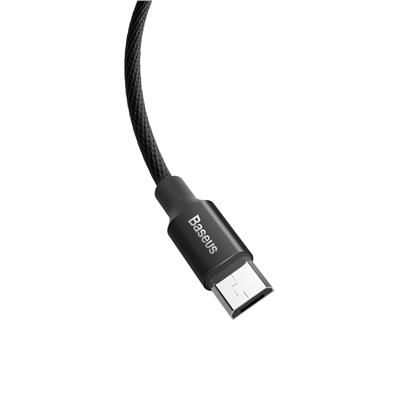 Kabel USB - microUSB 1.5m 2A czarny
