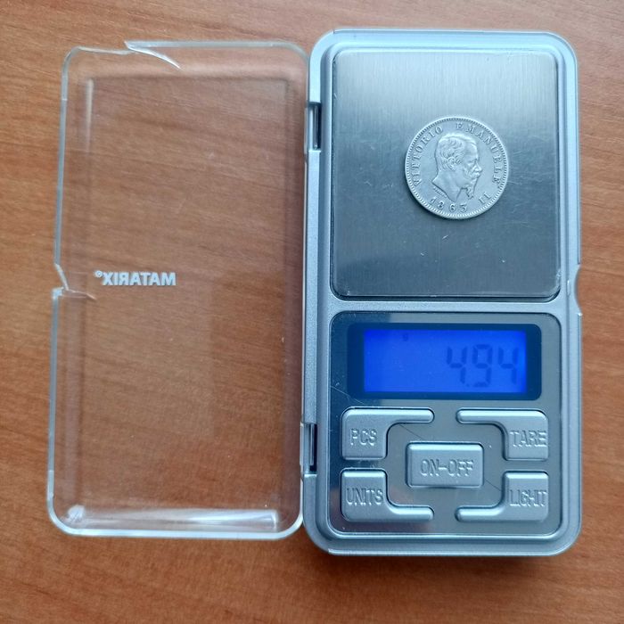 1 лира 1863 м Италия