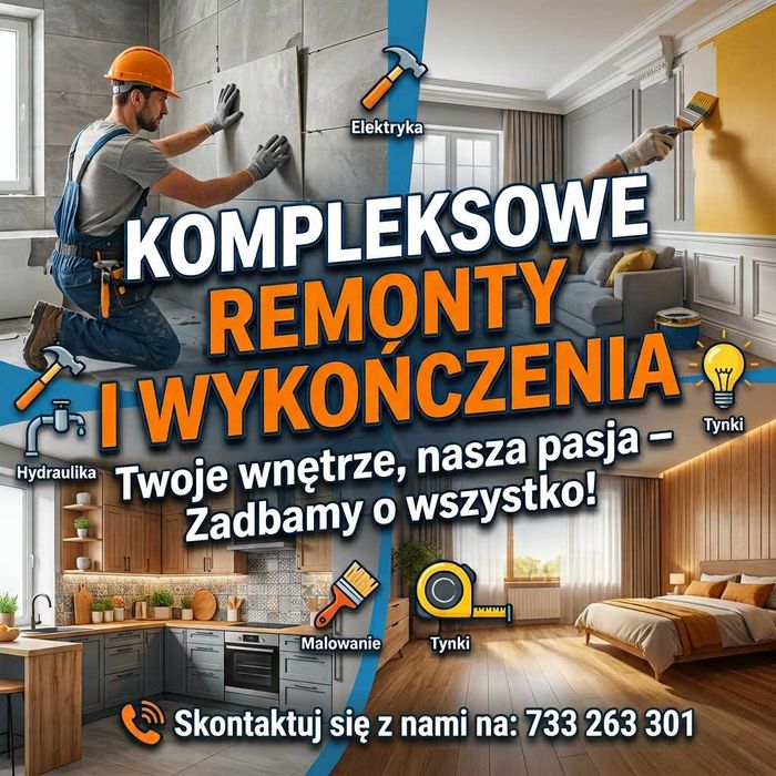 Usługi remontowe - wolne terminy Bydgoszcz i okolice