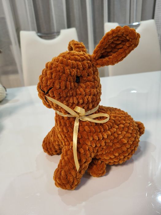 Ręcznie robione zające na szydełku!