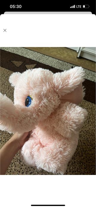 Пухнастий слон іграшка