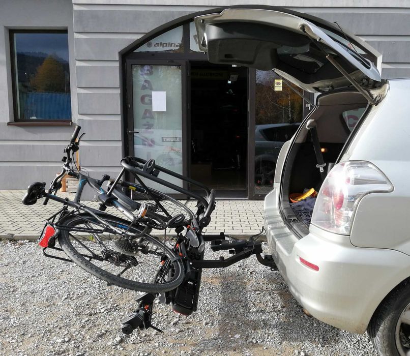 Platforma rowerowa na hak na 4 rowery Aguri Active BIke 3+1 Black