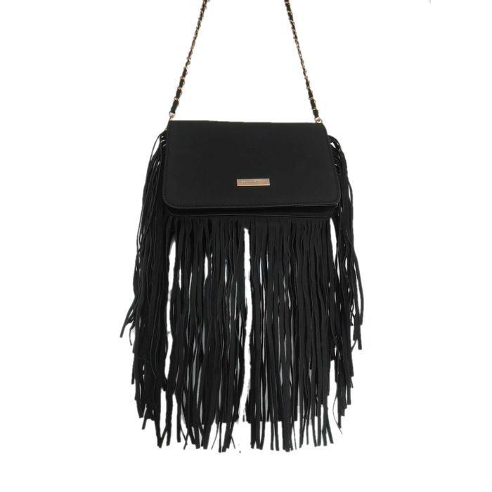 Nowa torebka z frędzlami Bruno Rossi na łańcuszku