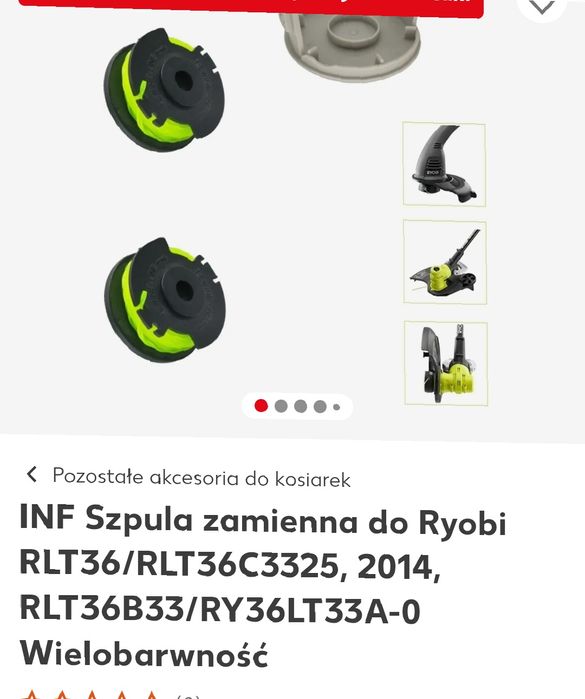 Szpule zamienne głowice do RYOBI