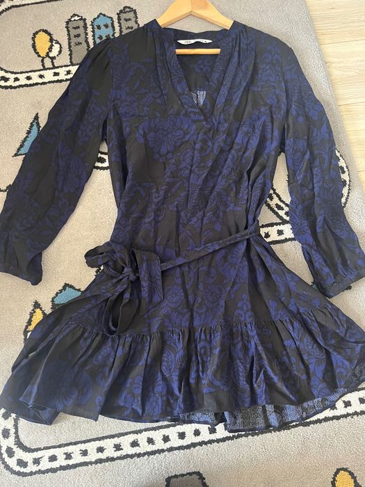 Sukienka codzienna Zara granatowa