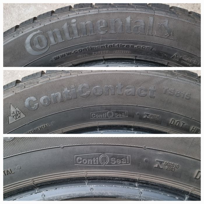 Opona używana 1szt. 215/55/17 Continental ContiContact TS815 ContiSeal