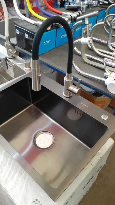 Кухонная мойка  HANDMADE  600Х500 (3мм/0,8мм)