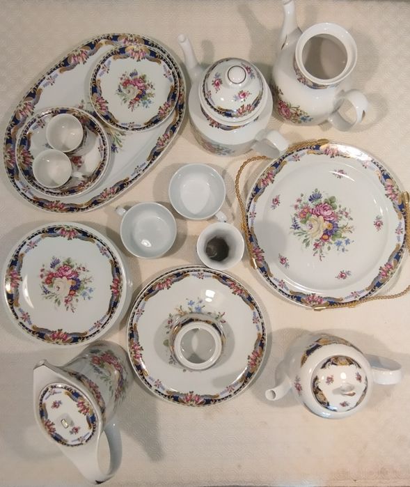 Serviço de Mesa Porcelana Italiana Vizavi 23 Peças