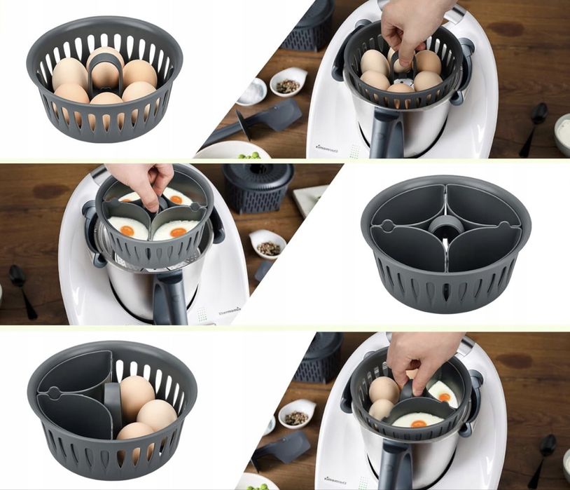 Wkładka do gotowania jajek 2 w 1 do Thermomix TM5 / TM6 / TM31