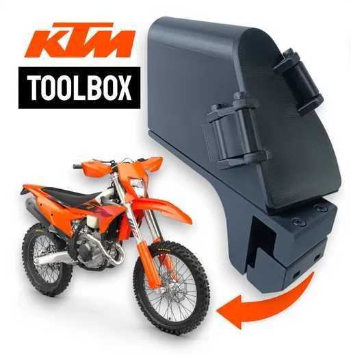 Toolbox KTM EXC 2023/24/25 - Caixa de Ferramentas 3D ABS