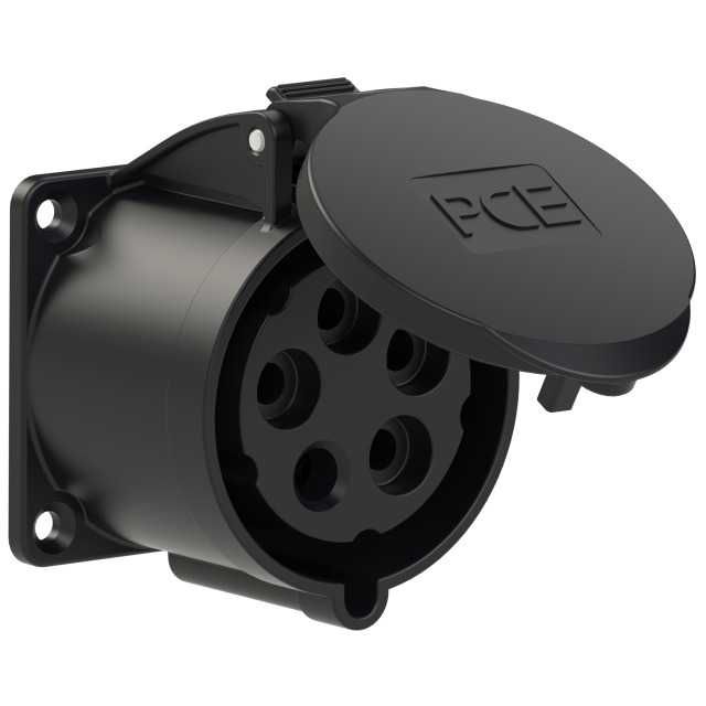 Tomadas Pretas Direitas, PCE, 32A, 5P, (PC3257 E PC6257)