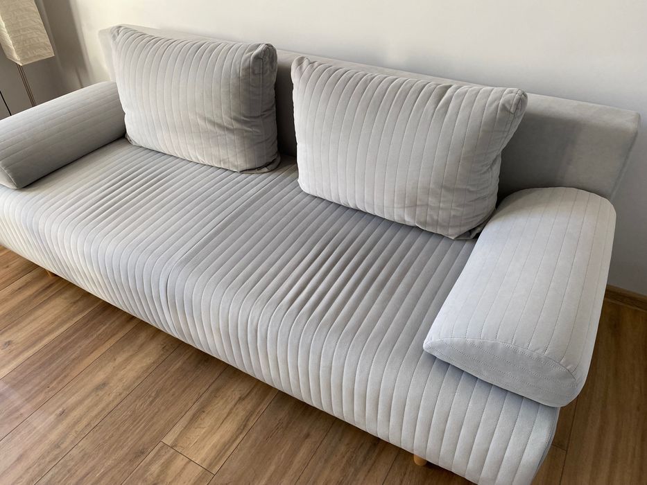 zoja sofa rozkładana jasnoszara