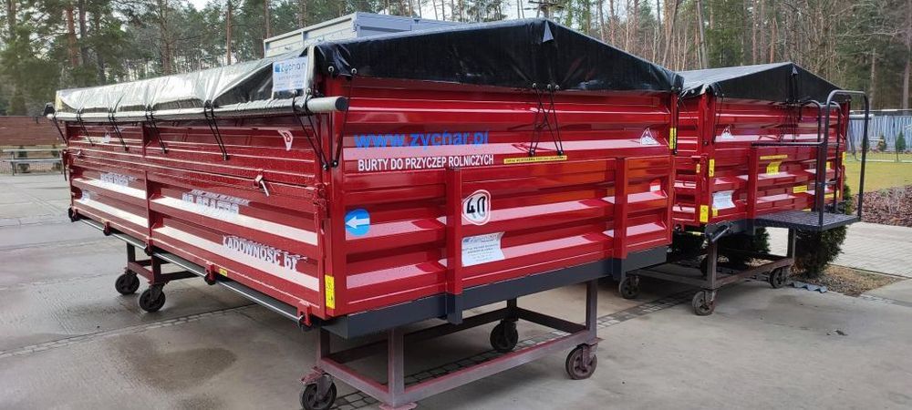 Kompletne Burty do przyczep D83 D50 D55 HL 6011 HL 8011 BSS Blacha 2mm