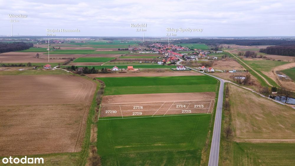 Działka budowlana 806 m² z mediami, blisko lasu - Widok 4