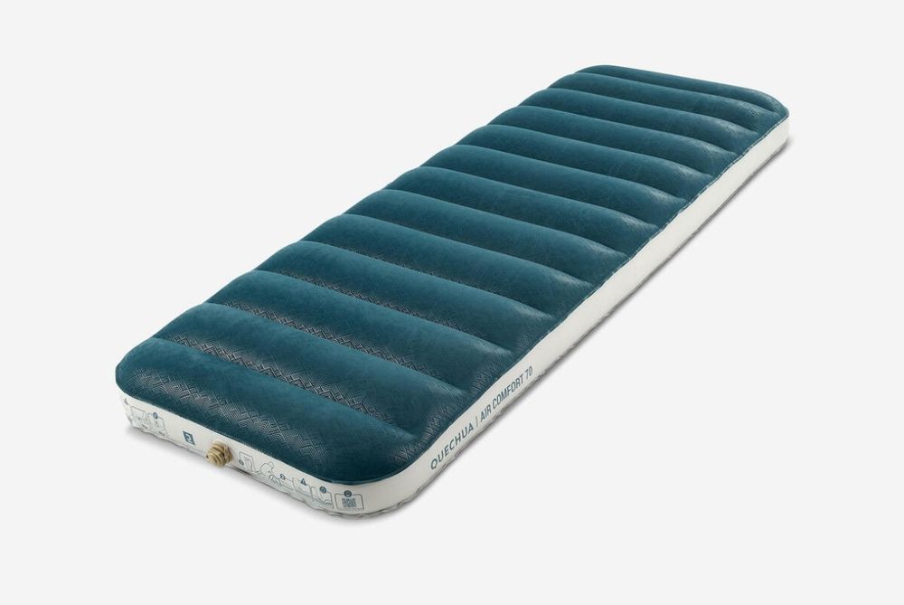 QUECHUA Colchão insuflável de campismo 1 pessoa, 200x70cm
