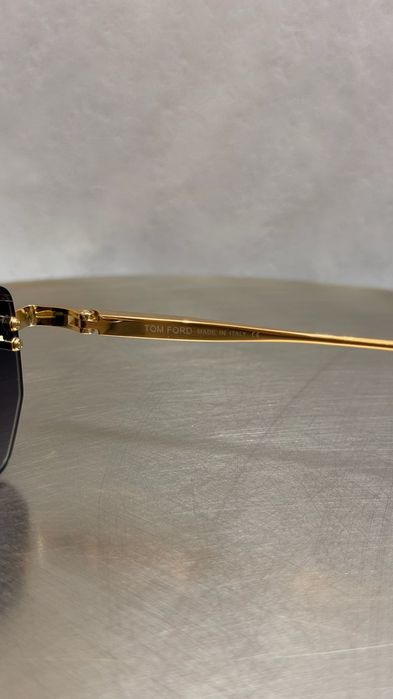 Сонцезахисні окуляри Tom Ford FT1355 Ethan золоті безоправні геометричні унісекс оригінал