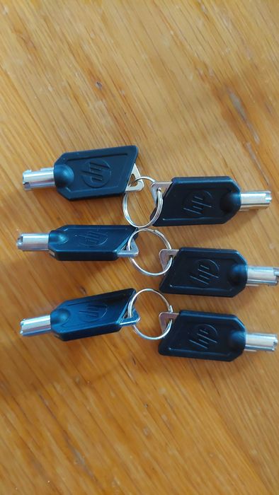 3 - cadeado portátil - com chave - HP - DELL - 1,83m