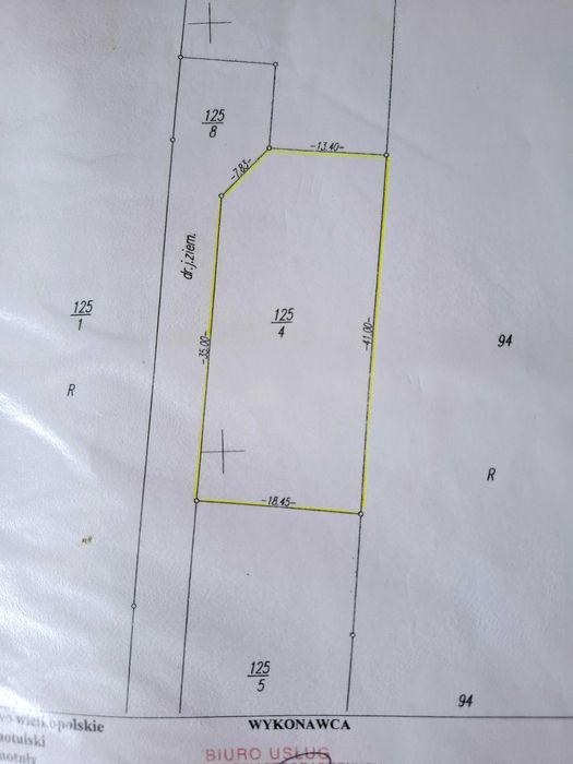 Na sprzedaż działka budowlana – Gąsawy, 741 m² koło Szamotuł