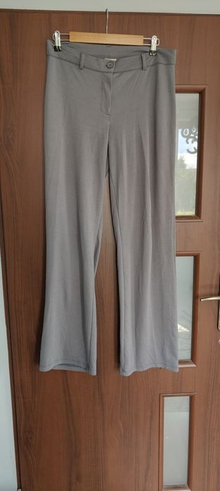 M 38 nelly szare siwe spodnie materiałowe proste