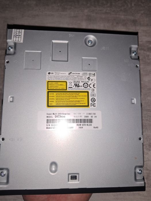 Дисковод із системного блока + sata кабель