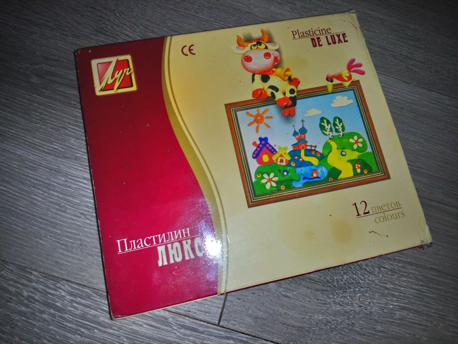 Пластилін Люкс 12 кольорів