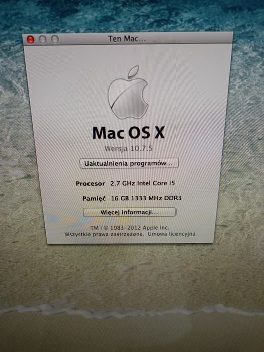 iMac 27 cali i5 połowa 2011