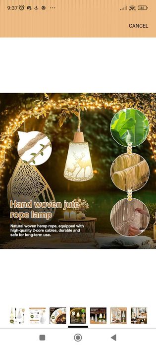 Piękna lampa , dekoracja , taras , salon