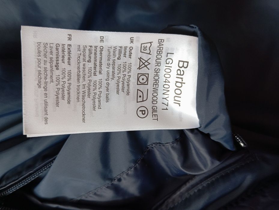 Barbour Damska kamizelka puchowa jak nowa