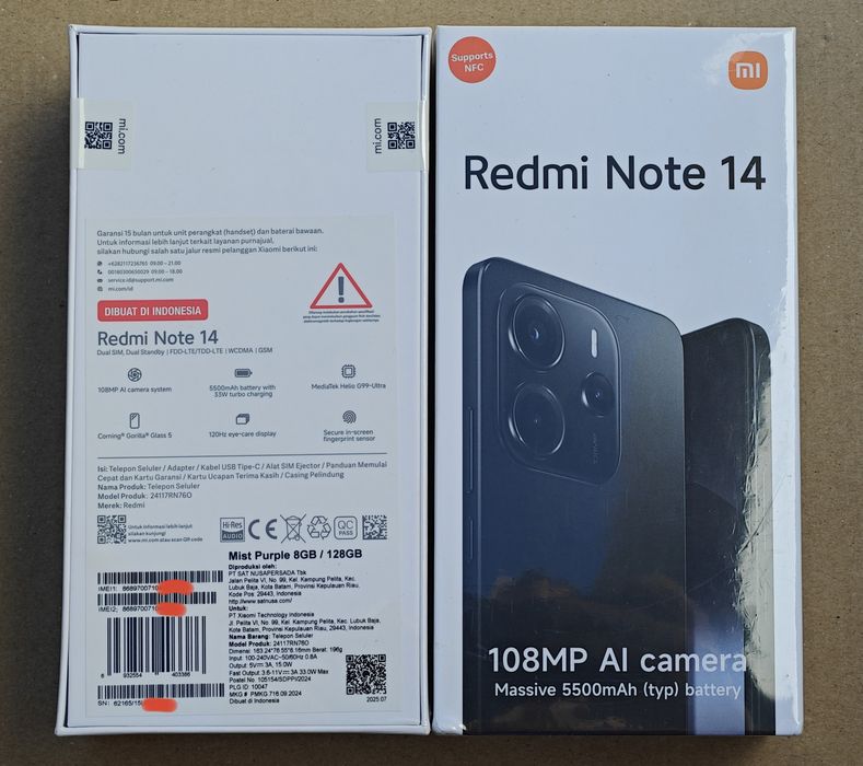 ‼️Redmi Note 14 8/128Gb , 2-sim NFC  (акум. 5500mAh, 108mPx)