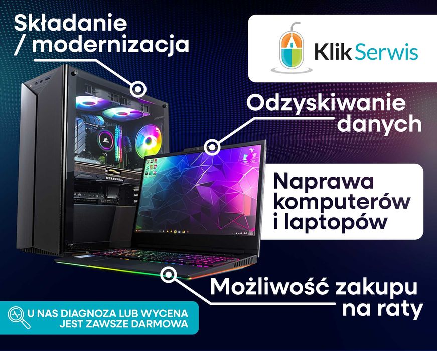 Klik | Serwis i naprawa komputerów, laptopów, składanie komputerów