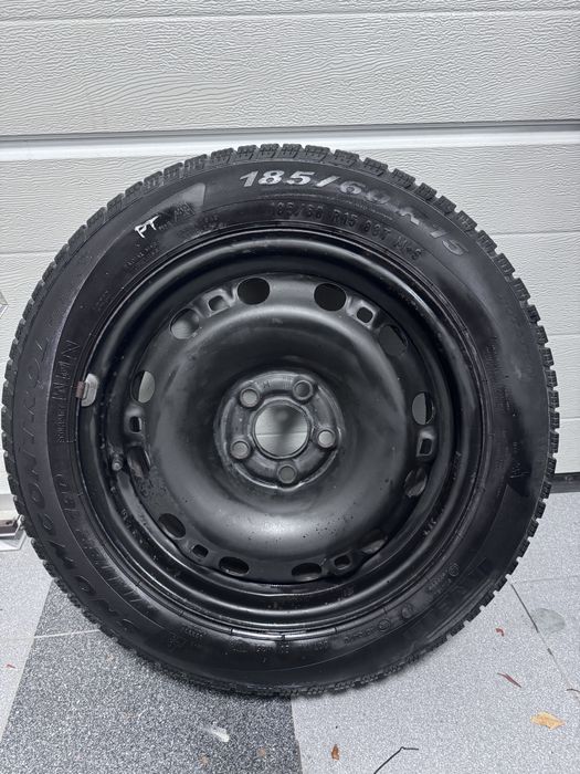 4 Koła zimowe 15 cali skoda rapid, fabia, vw itp, et38 6Jx 15H2