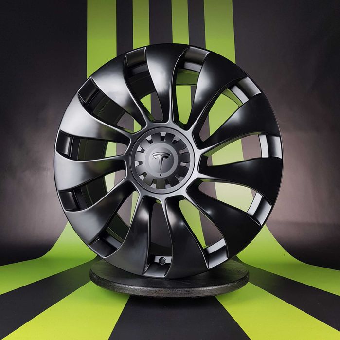 Диски На Авто R20 5x114.3 Tesla Model Y Perfomance Тесла Турбіни Р20 Satin Black DualMotor
