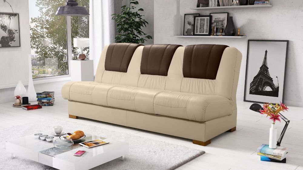 Kanapa skórzana wersalka "SOFT" skóra naturalna PRODUCENT