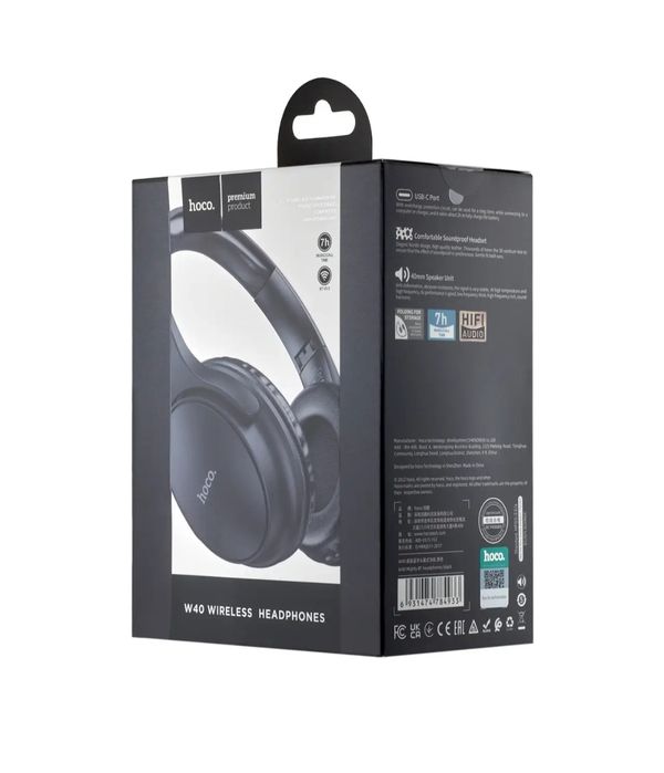 Бездротові навушники HOCO W40 Mighty BT headphones Black