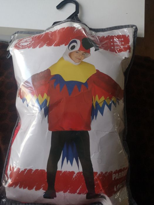 Strój, przebranie, papuga 10-12 lat