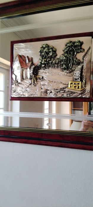 Quadro Espelho e Prata Italiana