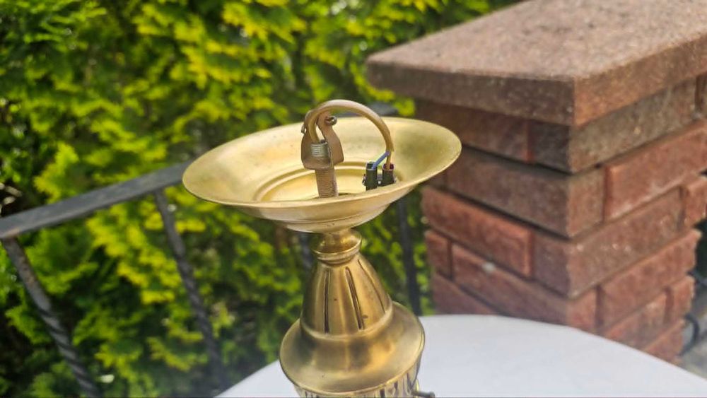 Art deco mosiężny plafon do salonu,łazienki,holu werandy,kuchni,wys.37 cm