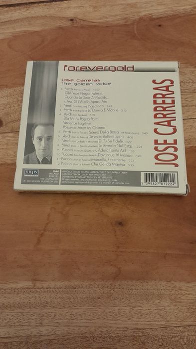 Cd José Carreras The golden voice forevergold
