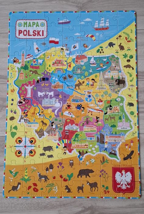 Puzzle Mapa Polski - CzuCzu