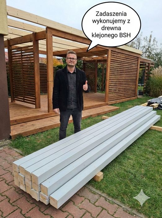 Pergole zabudowy tarasów wiaty zadaszenia tarasów