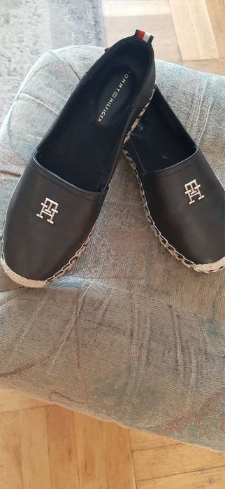 Nowe skórzane espadryle Tommy Hilfiger r. 37 (4). Dł. wkładki 23.5 cm