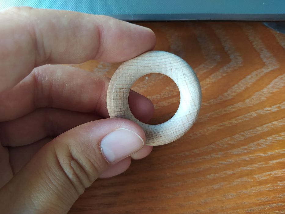 Argolas madeira para mordedor Novas