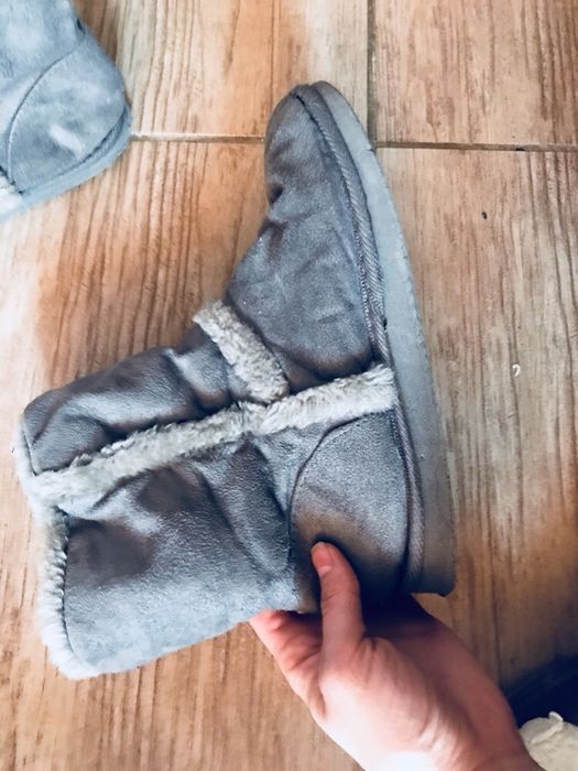 Buty buciki kozaki botki 36 szare Tom Tailor