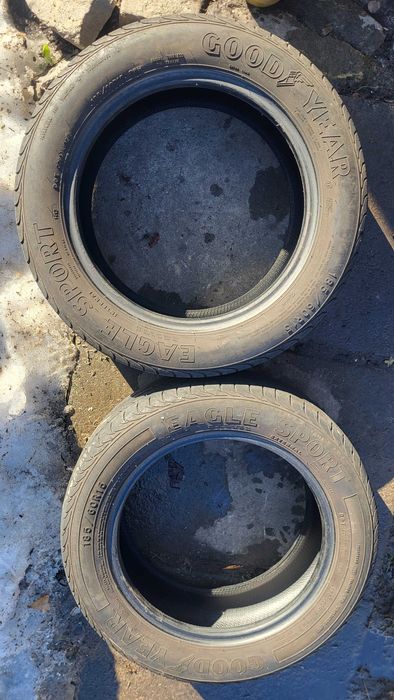 3 шт. Резина Goodyear Eagle Sport, 185/60/R15, 2018, 4.5мм