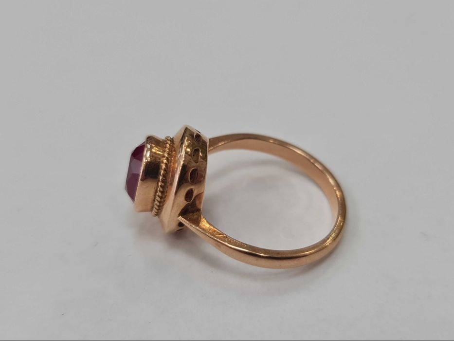 Rosja 1958/ Złoty pierścionek/ Radzieckie 583/ 4.76 gram/ R17.5