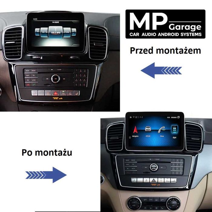 Mercedes Benz GLS / GLE stacja Android CarPlay/AndroidAuto Montaż FV