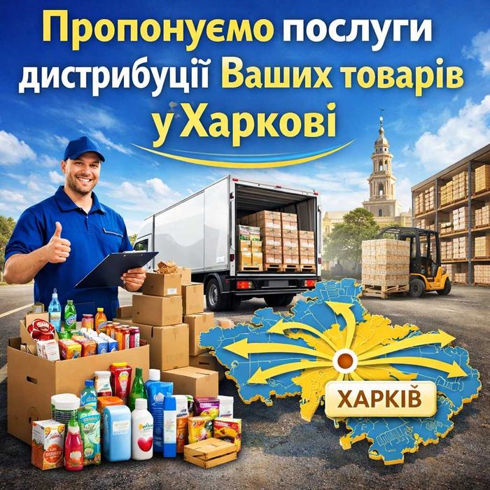 Пропонуємо послуги дистрибуції Ваших товарів.