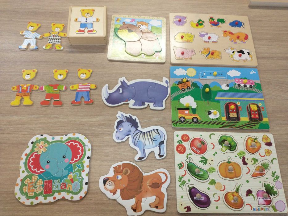 Zabawki Drewniane puzzle