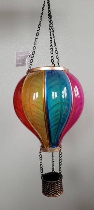 Lampka solarna LED żywy ogień balon